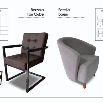 BERZERA IRON QUBE / FOTELJA BOEM