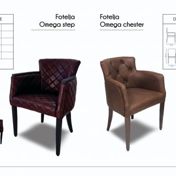 FOTELJE - OMEGA STEP / OMEGA CHESTER